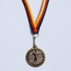 Medaille 35 mm bronze incl. Medaillenband und Emblem