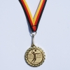 Medaille 35 mm gold incl. Medaillenband und Emblem