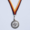 Medaille 35 mm silber incl. Medaillenband und Emblem